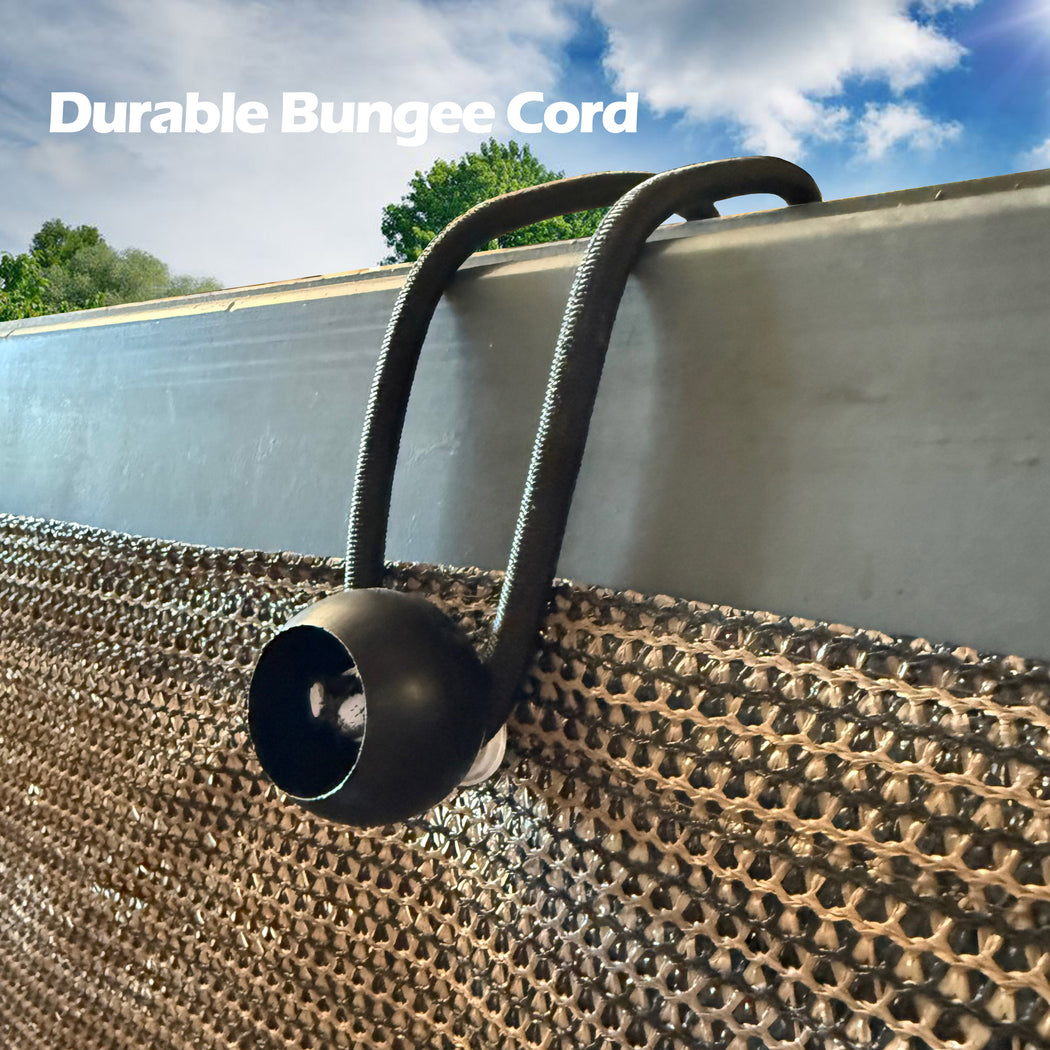 Duralble and Long Canopy Ball Bungee Cords, 12 inch, 6EA - Black