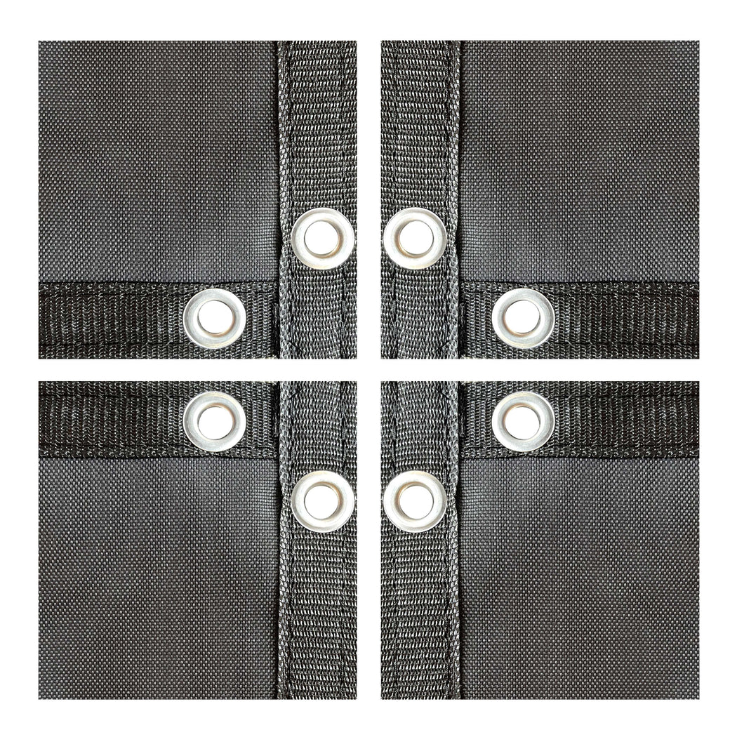 Custom 95% UV Resistant Heavy Duty Gate Privacy Screen for Driveway or Door Barrier: PVC Coated, FR Rated - Beige/Black/Grey/Dark Brown