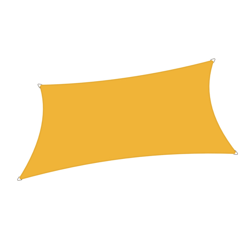 Custom Size (6ft x 10ft) Square Waterproof Woven Sun Shade Sail - Vibrant Colors