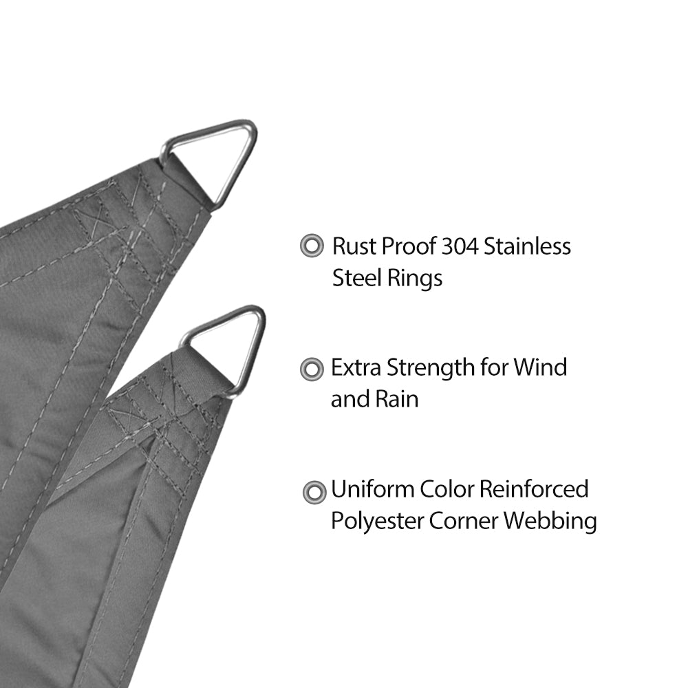 Waterproof Shade Sail Patio Awning Outdoor Garden Pool Sun Canopy Shelter Cover - 11 Colors Available