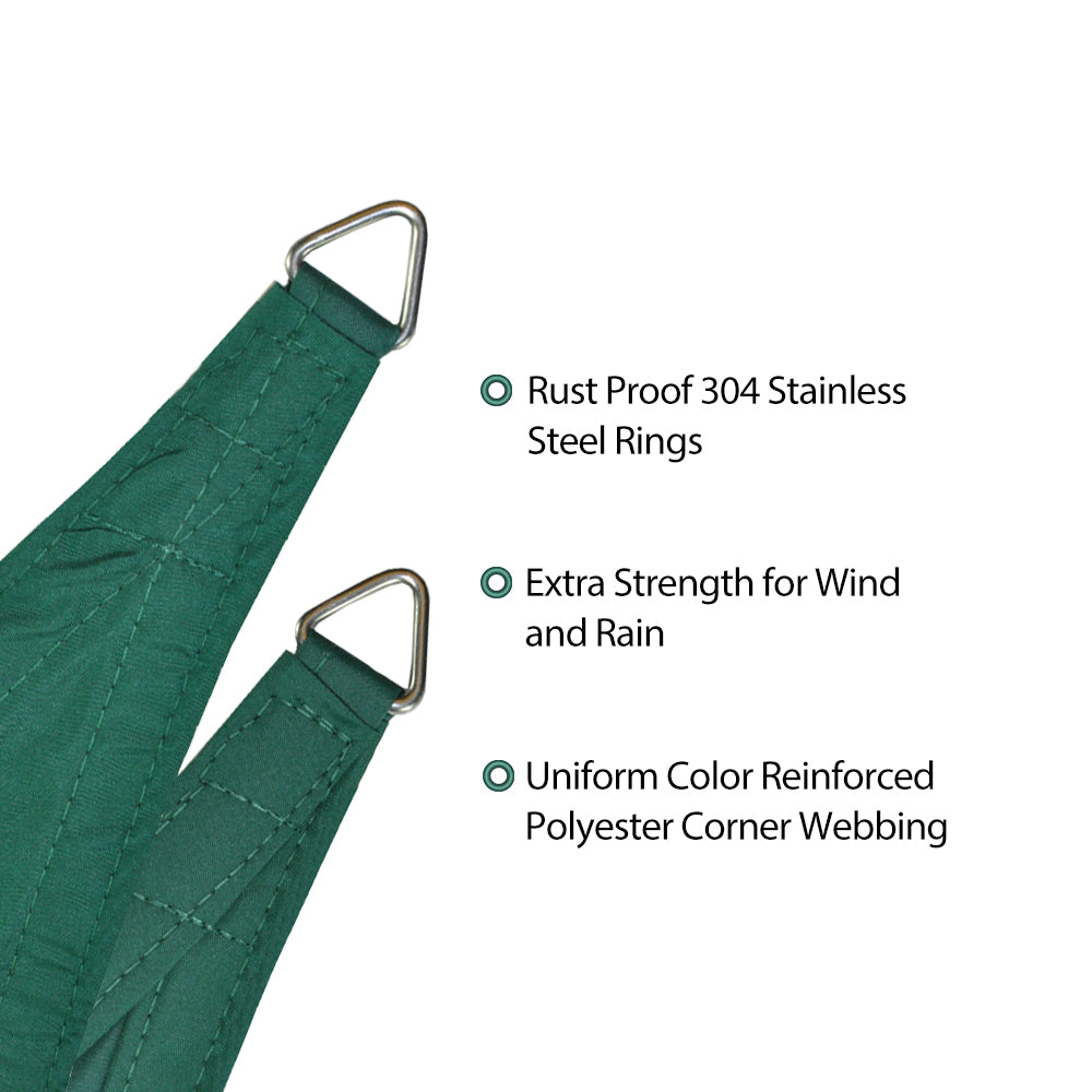 Waterproof Shade Sail Patio Awning Outdoor Garden Pool Sun Canopy Shelter Cover - 11 Colors Available