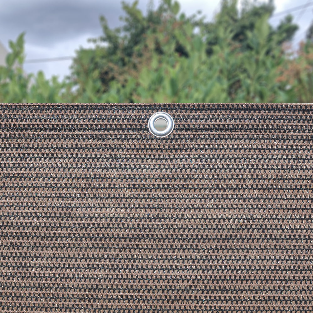 Custom Size (40in Tall) Custom Length Privacy Screen - Mocha Brown