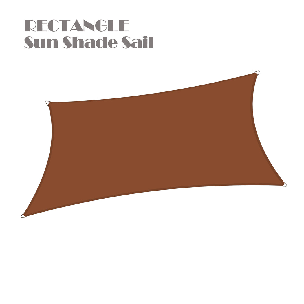 Waterproof Shade Sail Patio Awning Outdoor Garden Pool Sun Canopy Shelter Cover - 11 Colors Available
