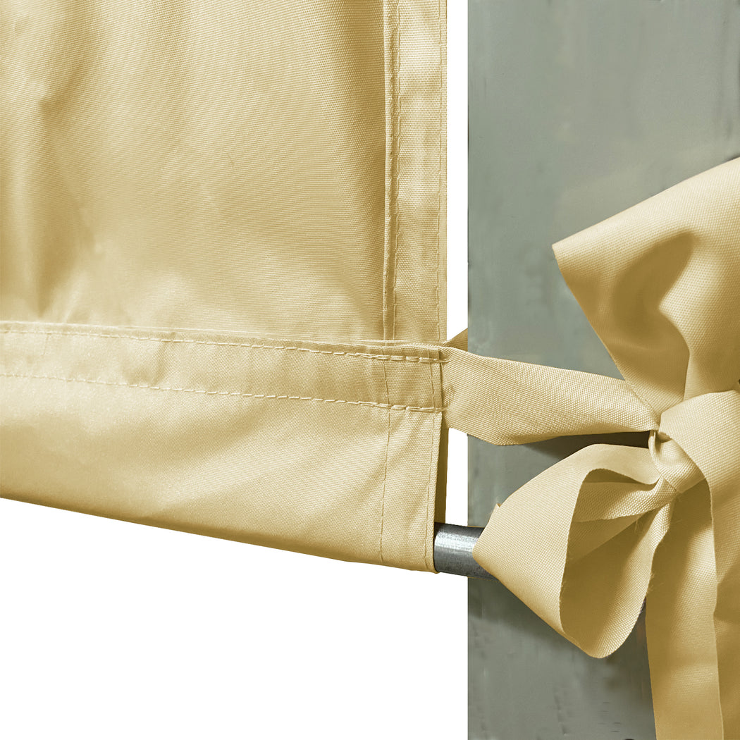 Custom Sizes Rod Pocket Waterproof Universal Replacement Shade Canopy Top Cover for Pergola - Desert Sand (Pergola Not Included) *Rod Pockets on the Width (Length x Width)*