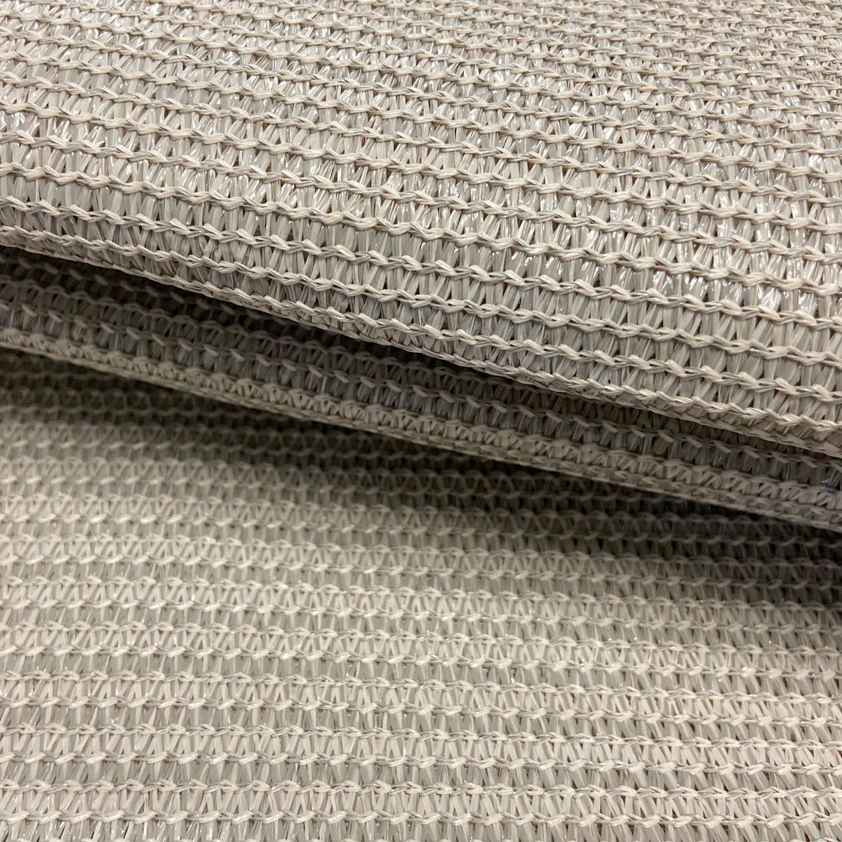 Smoke HDPE privacy screen fabric close-up