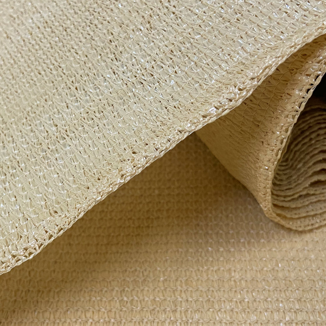 Custom Size UV Sun Block Shade Cloth - Sand (RAW MATERIAL)