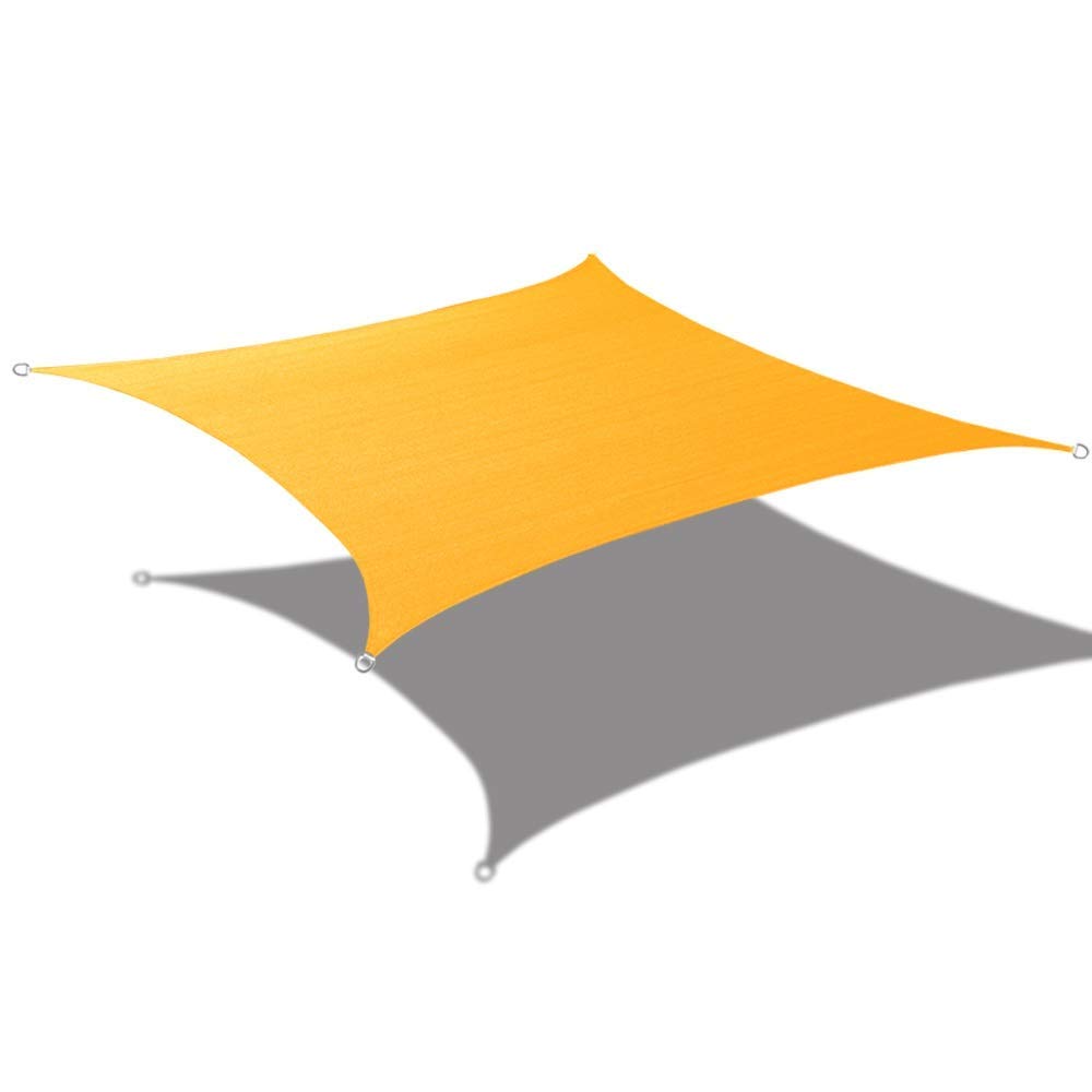 Custom Size (9.5ft x 11ft) Rectangular Waterproof Woven Sun Shade Sail - Vibrant Colors