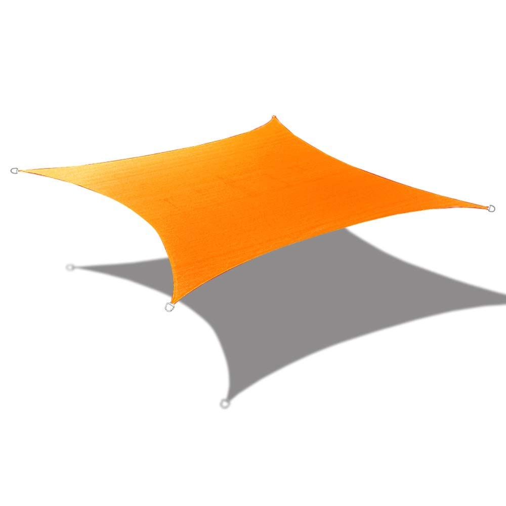 Custom Size (9.5ft x 11ft) Rectangular Waterproof Woven Sun Shade Sail - Vibrant Colors