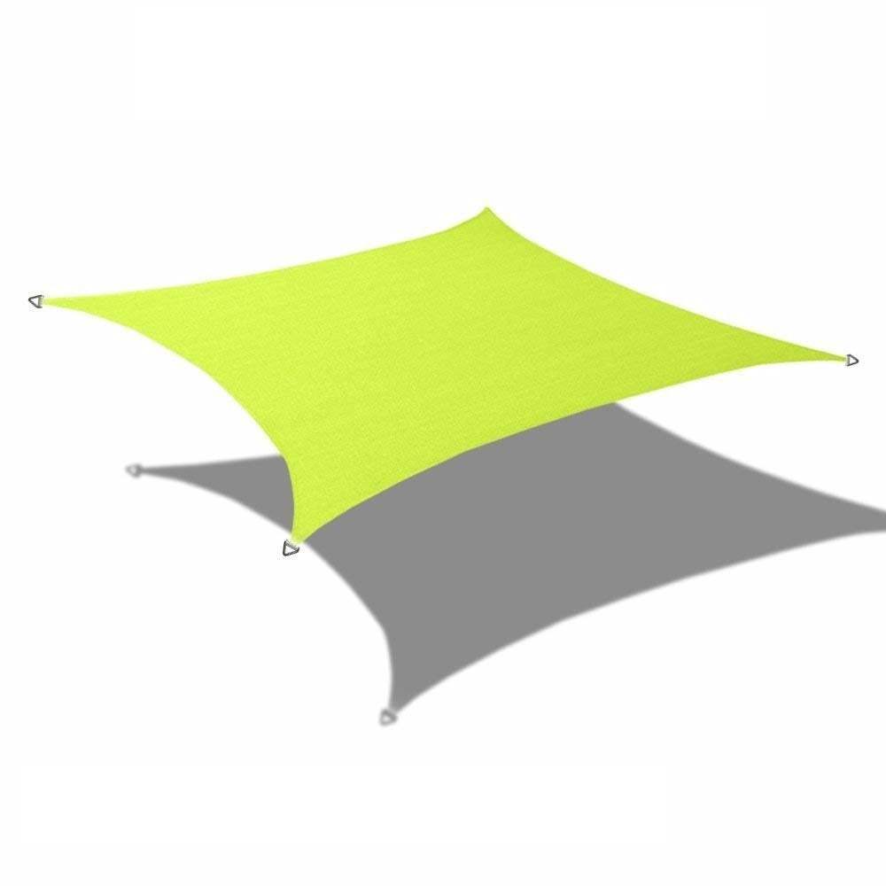 Custom Size (9.5ft x 11ft) Rectangular Waterproof Woven Sun Shade Sail - Vibrant Colors