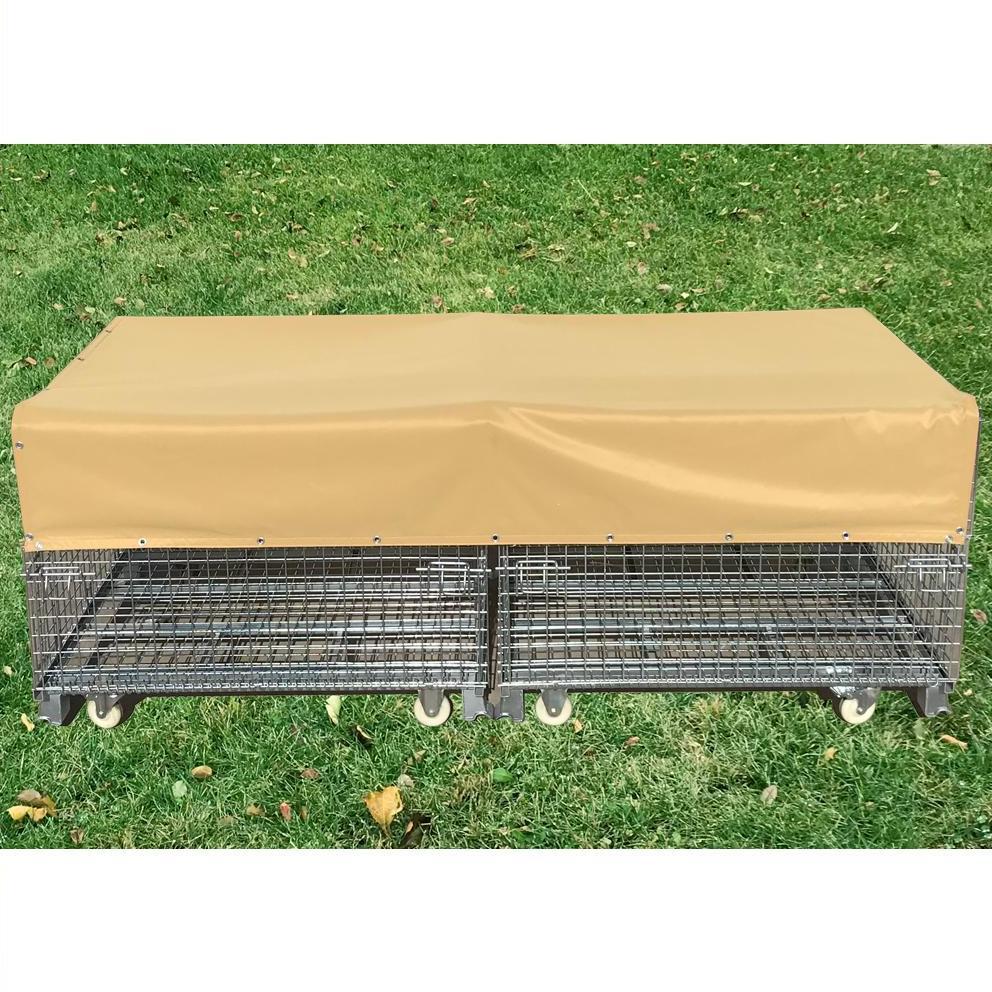 Waterproof Dog Run & Pet Kennel Cover - Desert Sand