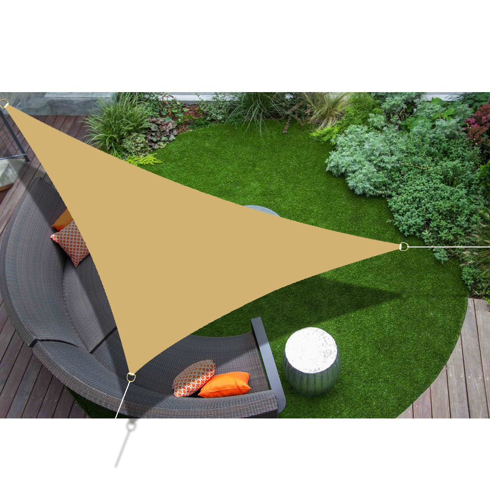 Custom Size (10ft x 10ft x 14ft) Heavy Duty Right Triangle Waterproof Sun Shade Sail Seamless