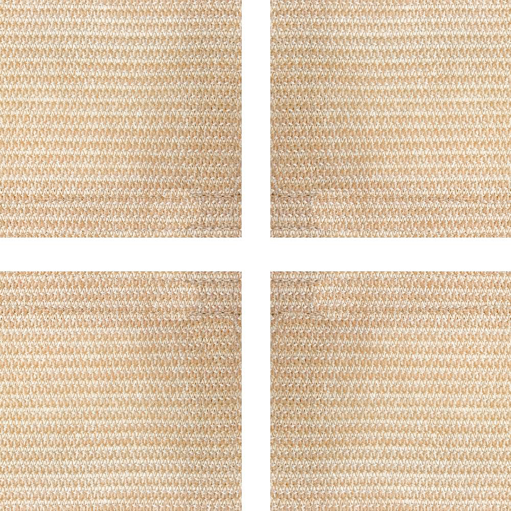 Custom Sizes Privacy Screen Hems Only (No Grommets) - Banha Beige