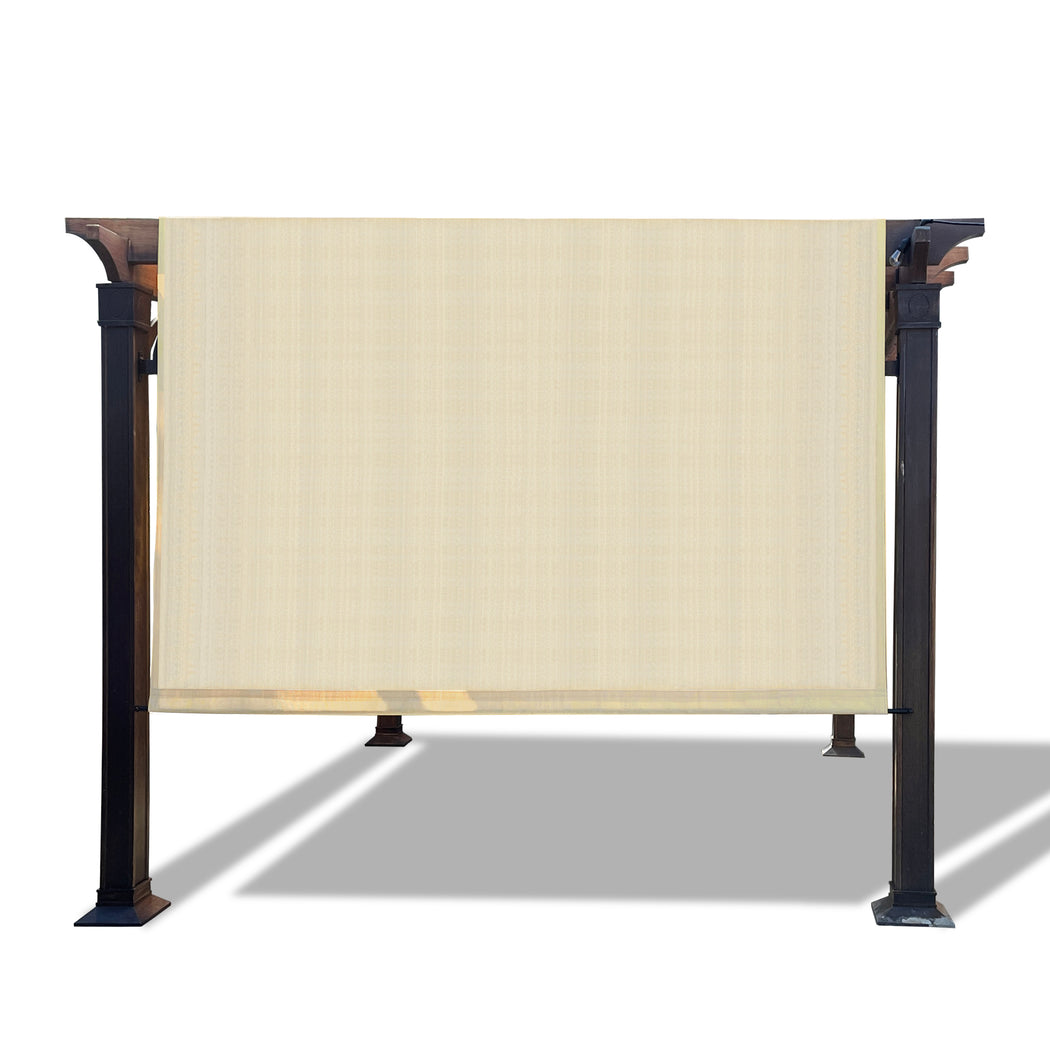 Alion Home Universal Breathable Pergola Shade Cover w/Rod Pockets (Includes Weighted Rods) - Banha Beige
