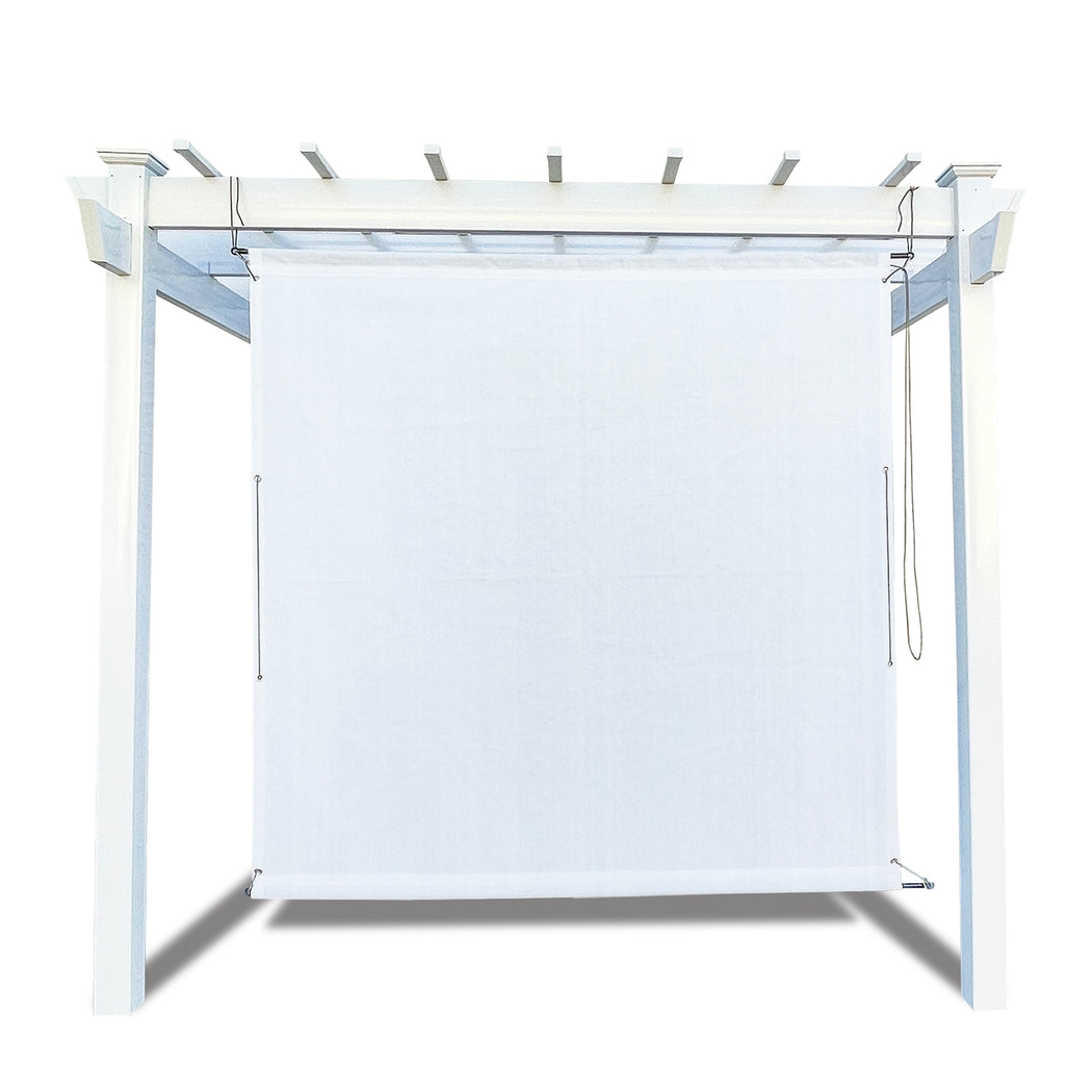 Alion Home Outdoor No Drill Roman Pergola Shade - White