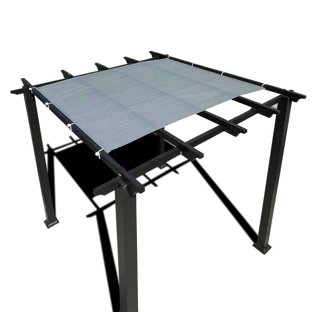 HDPE Pergola / Patio Cover Panel w/ 4 side Hems & Grommets - Grey