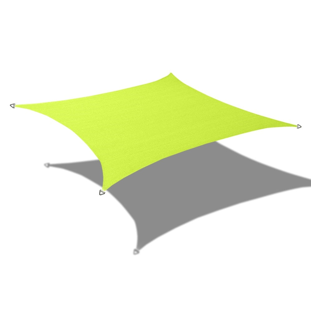 Custom Size (10ft x 10ft) Square Waterproof Woven Sun Shade Sail - Vibrant Colors
