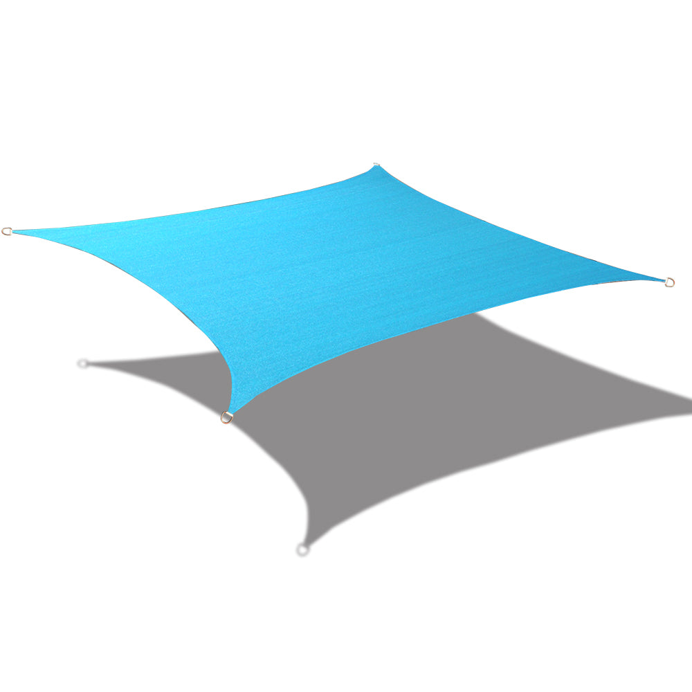Custom Size (12ft x 16ft) Rectangular Waterproof Woven Sun Shade Sail - Vibrant Colors