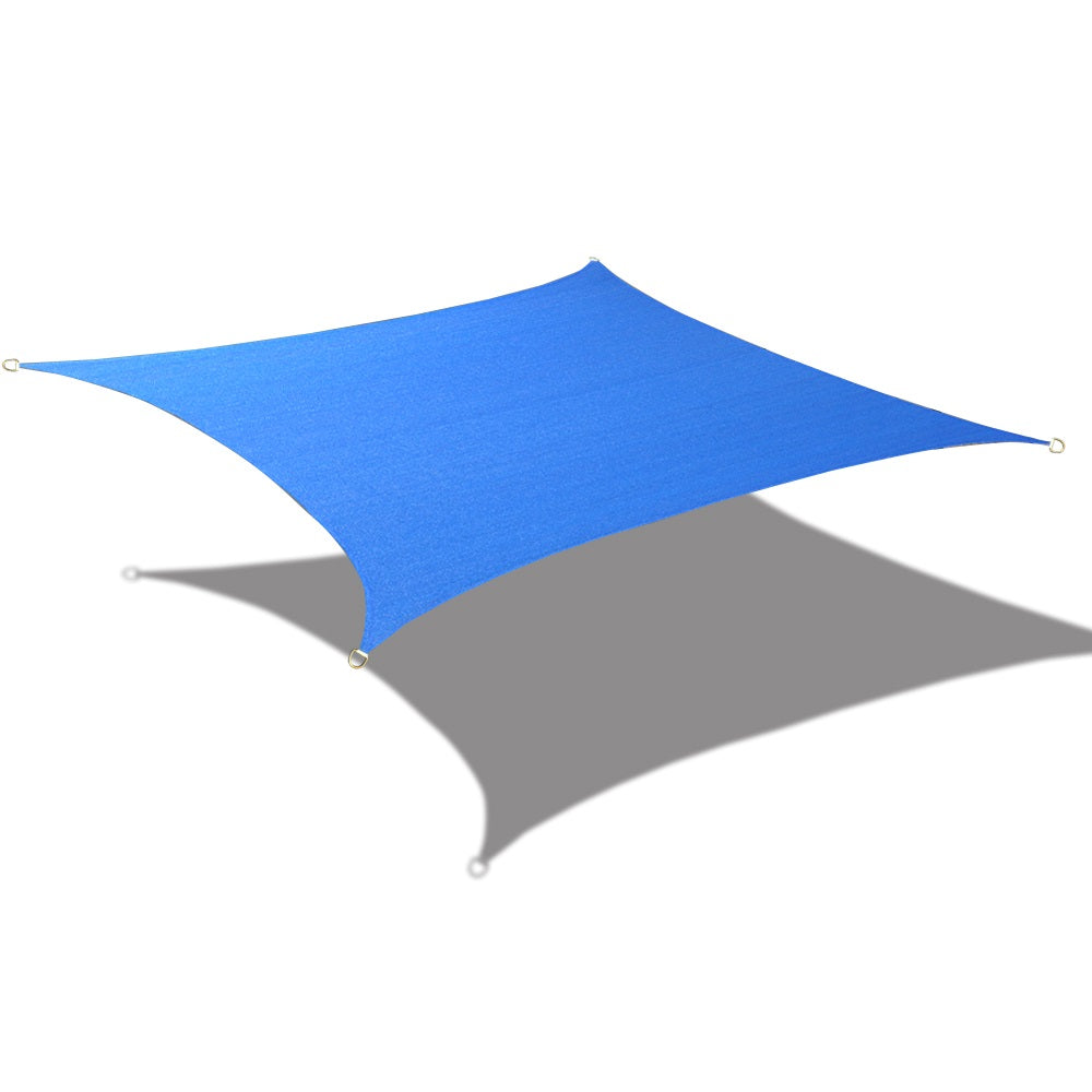 Custom Size (14ft x 16ft) Rectangle Waterproof Woven Sun Shade Sail - Vibrant Colors
