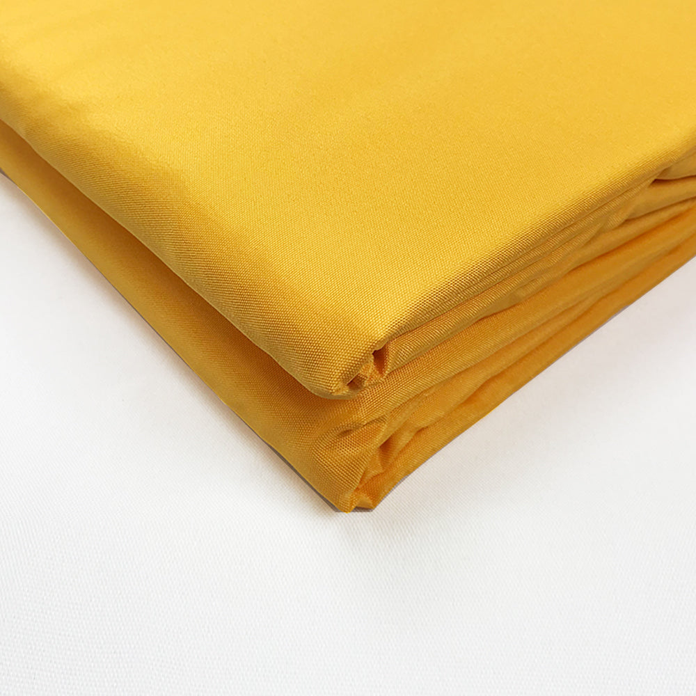 Custom Sizes Straight Edge Waterproof Woven Sun Shade Sail - Mango Yellow
