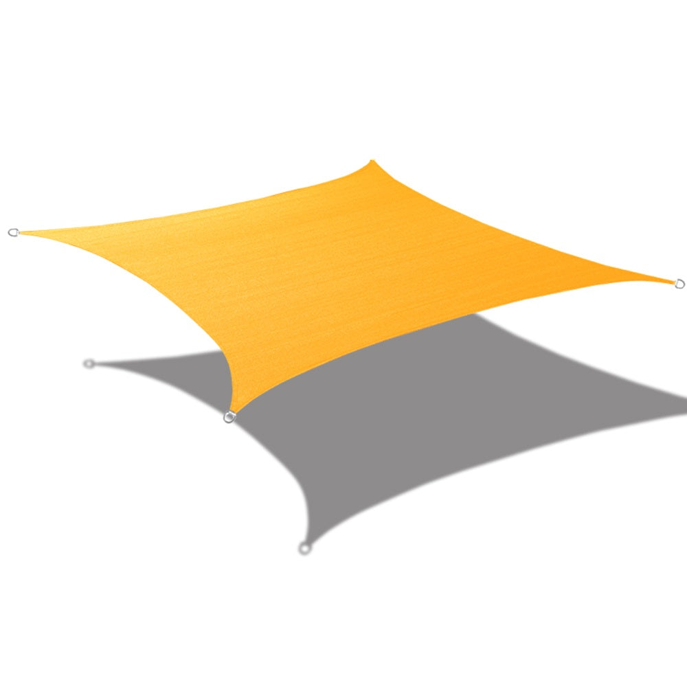 Custom Size (14ft x 16ft) Rectangle Waterproof Woven Sun Shade Sail - Vibrant Colors