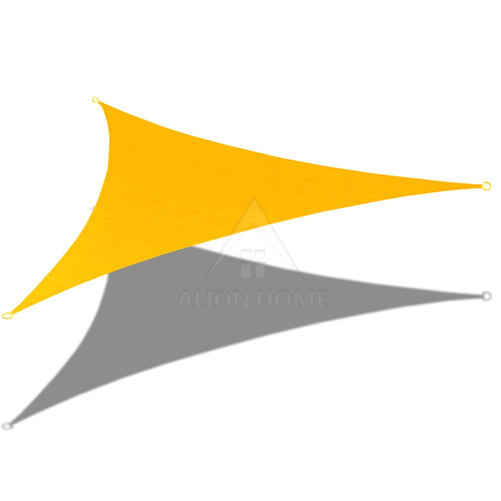 Custom Size (16'5'' x 16'5''x 16'5'') Triangle Waterproof Woven Sun Shade Sail in Vibrant Colors