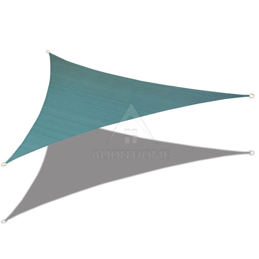 Custom Size (10ft x 10ft x 10ft) Triangular Waterproof Woven Sun Shade Sail in Vibrant Colors