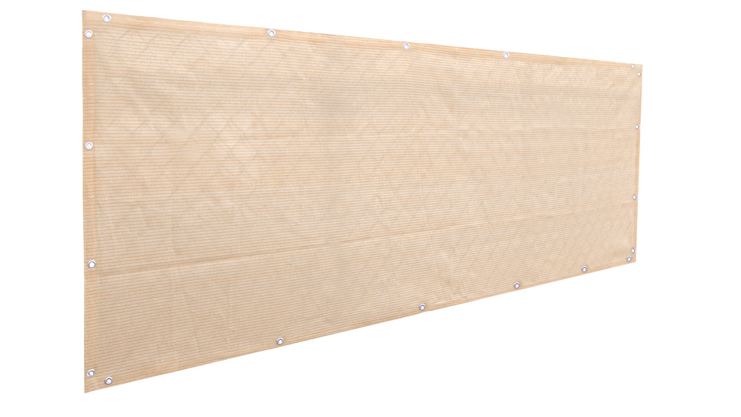 Custom Size (6ft Tall) Custom Length Privacy Screen - Banha Beige