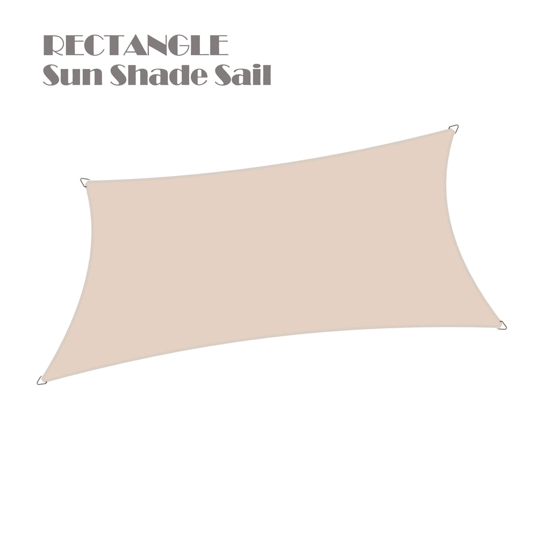 Custom Size (10ft x 13ft) Rectangular Waterproof Woven Sun Shade Sail - Vibrant Colors