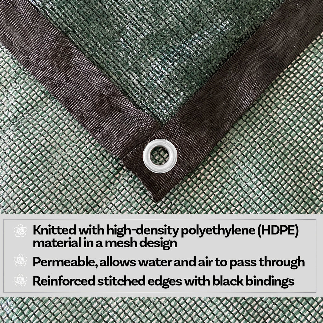 Custom Size 50% Sun Block Garden Netting Mesh - Green