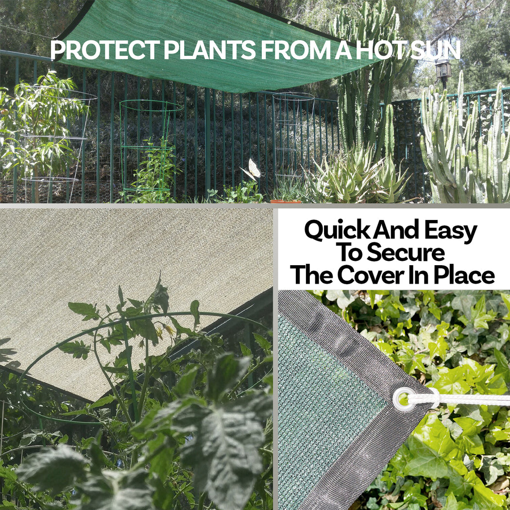 Custom Size 75% SUN BLOCK GARDEN NETTING MESH - GREEN