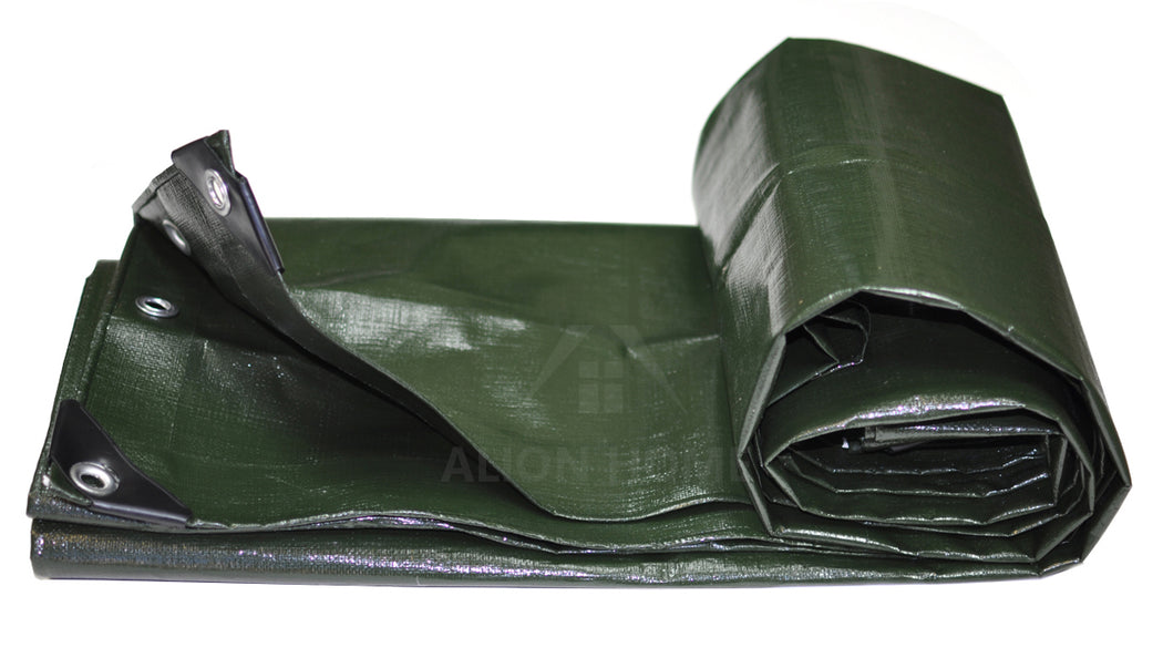 Alion Home Heavy Duty 12 Mil Poly Tarps - Dark Green