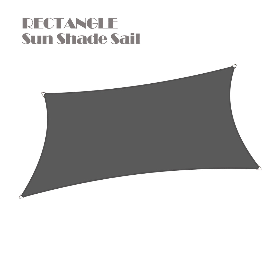 Custom Size (10ft x 13ft) Rectangular Waterproof Woven Sun Shade Sail - Vibrant Colors