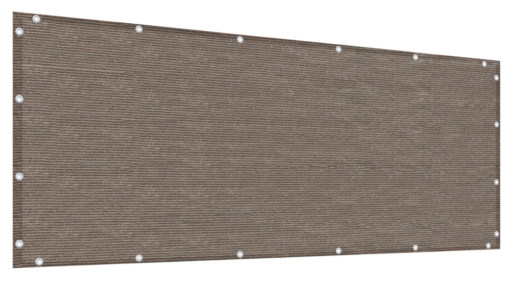 Custom Size (30in Tall) Custom Length Privacy Screen - Mocha Brown