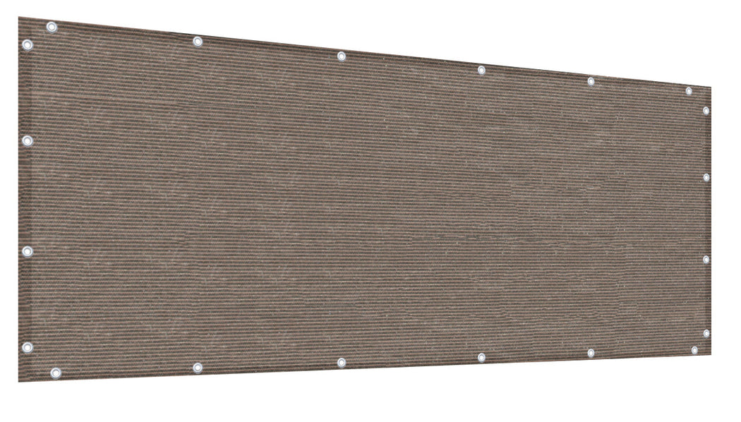 Custom Size (2ft Tall) Custom Length Privacy Screen - Mocha Brown