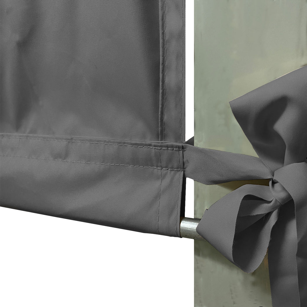 Custom Sizes Rod Pocket Waterproof Universal Replacement Shade Canopy Top Cover for Pergola - Grey (Pergola Not Included) *Rod Pockets on the Width (Length x Width)*
