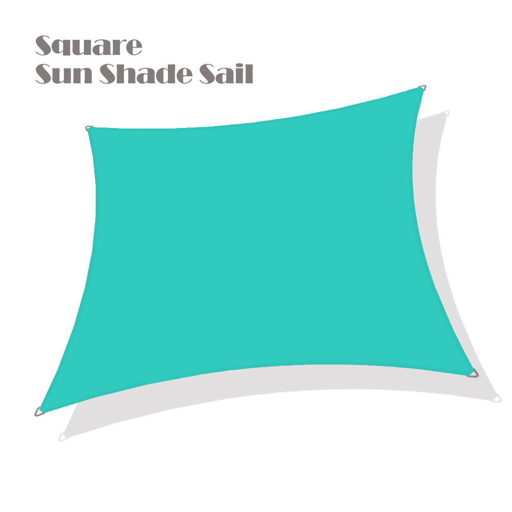 Custom Size (10ft x 10ft) Square Waterproof Woven Sun Shade Sail - Vibrant Colors
