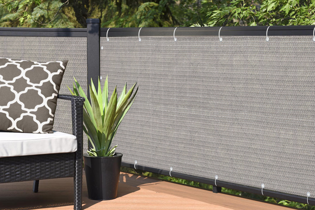 Custom Size (5ft Tall) Custom Length Privacy Screen - Smoke