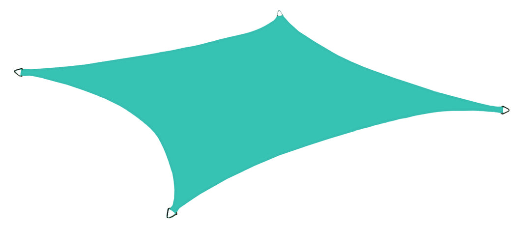 Custom Size (10ft x 13ft) Rectangular Waterproof Woven Sun Shade Sail - Vibrant Colors