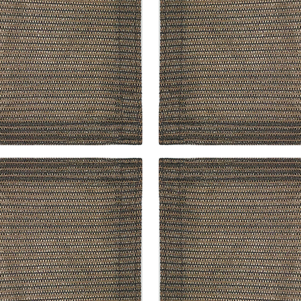 Custom Sizes Privacy Screen Hems Only (No Grommets) - Mocha Brown