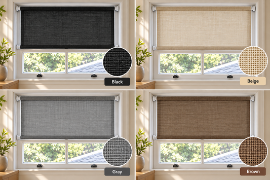 Custom PVC Rod-Pocket Shade Panel – No-Drill Installation, Top & Bottom Rod Pockets, Made to Order