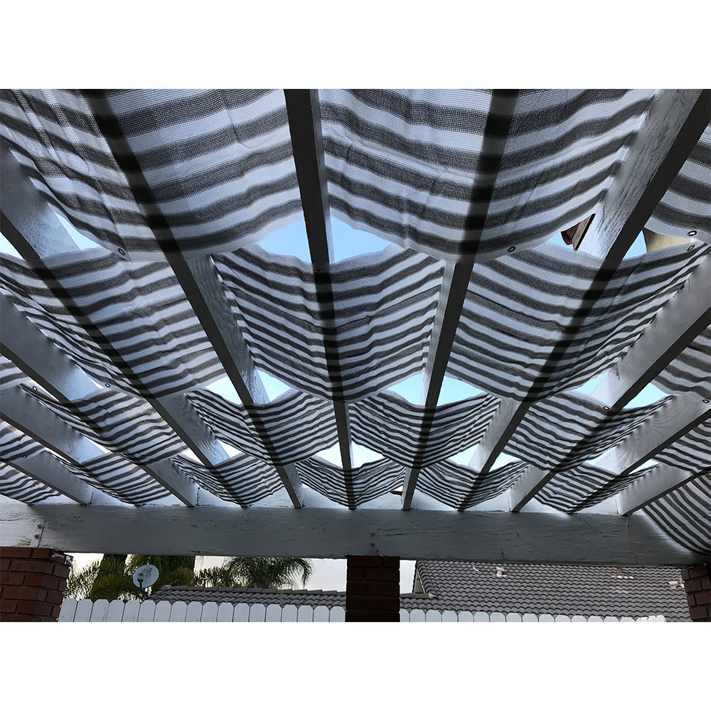 Custom Wave Shade Cover for Pergola - Outdoor Sun Shade for Patio & Garden Shade Available in Multiple Colors