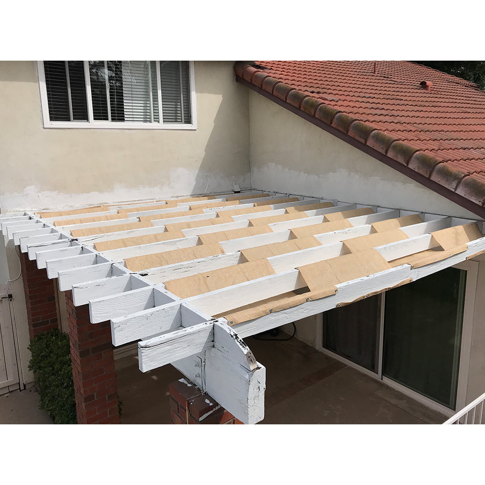 Custom Wave Shade Cover for Pergola - Outdoor Sun Shade for Patio & Garden Shade Available in Multiple Colors