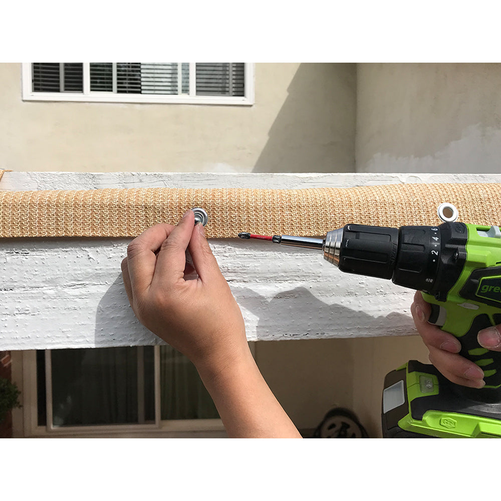 Alion Home Custom Wave Shade Cover for Pergola - Outdoor Sun Shade for Patio & Garden Shade Available in Multiple Colors