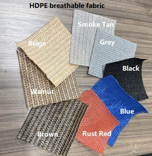 Shade Fabric Samples Swatches HDPE or Waterproof polyester to USA
