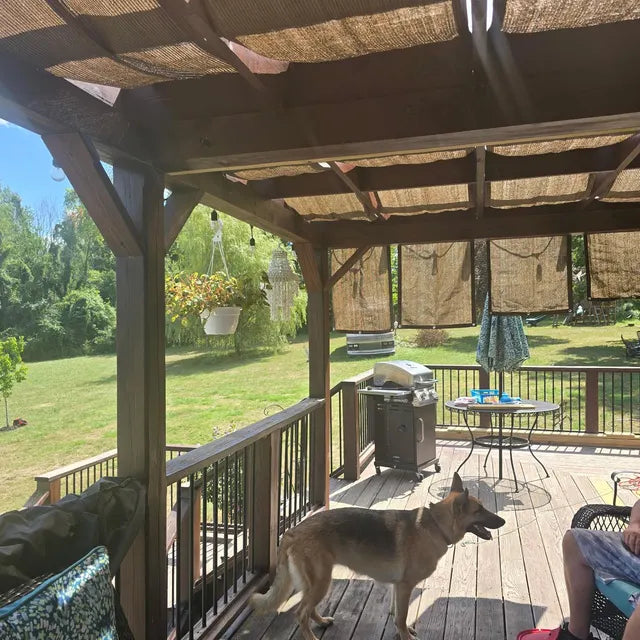Alion Home Custom Wave Shade Cover for Pergola - Outdoor Sun Shade for Patio & Garden Shade Available in Multiple Colors