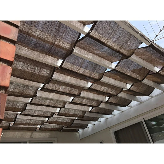 Custom Wave Shade Cover for Pergola - Outdoor Sun Shade for Patio & Garden Shade Available in Multiple Colors