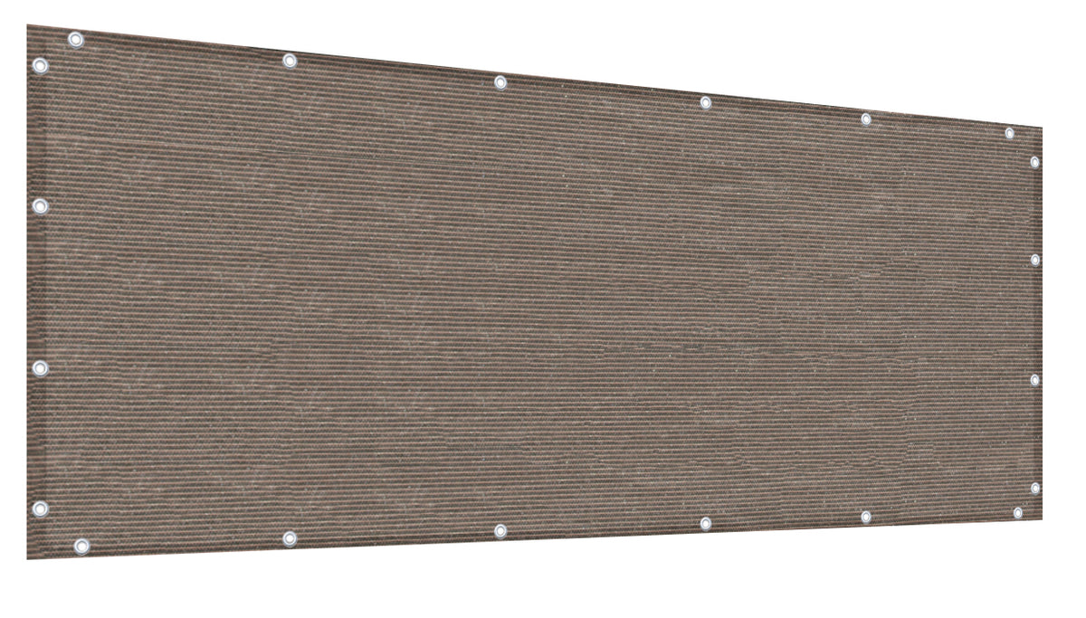 3 ft Tall HDPE Privacy Screen – Custom Length, Mocha Brown