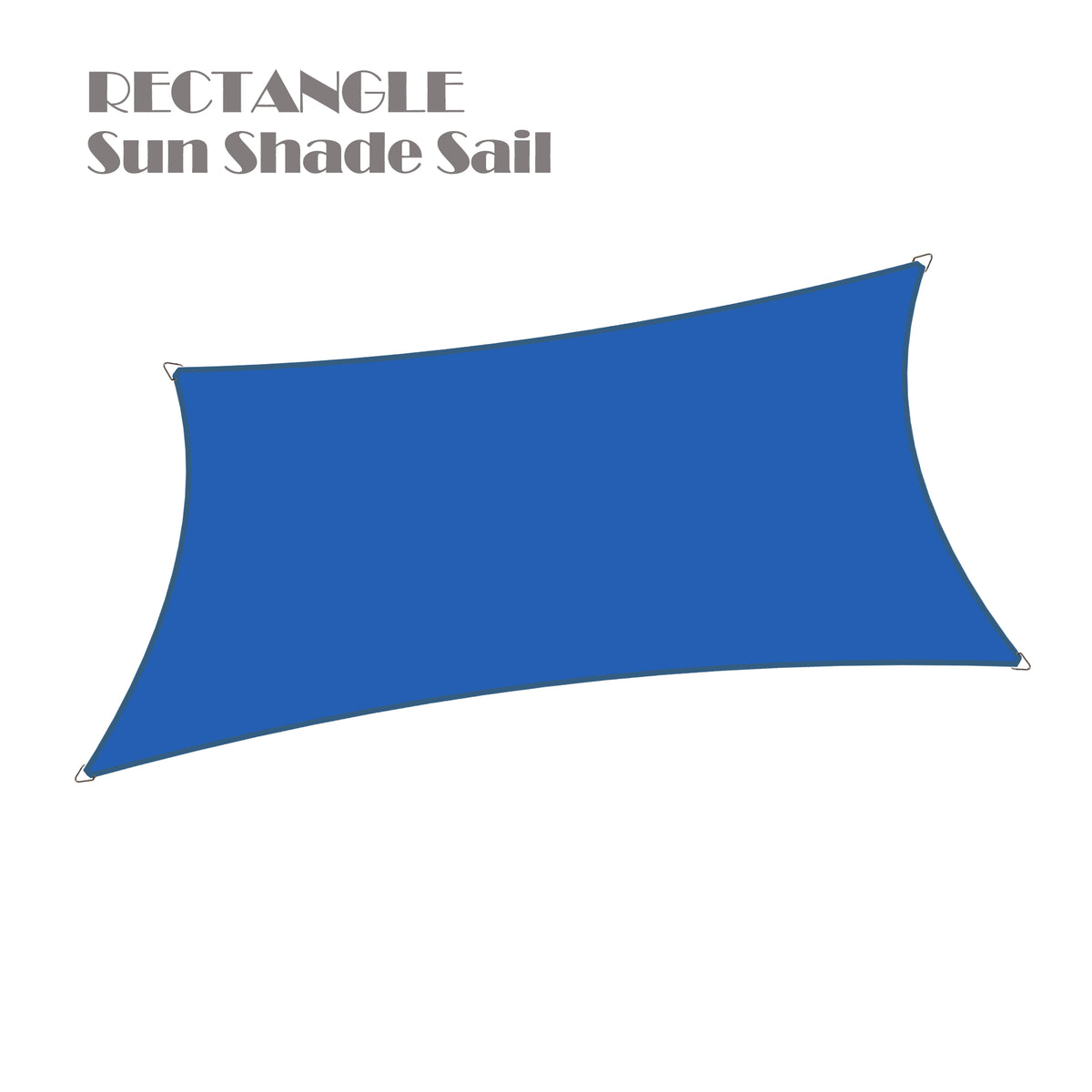 Waterproof Shade Sail Patio Awning Outdoor Garden Pool Sun Canopy Shelter Cover - 11 Colors Available
