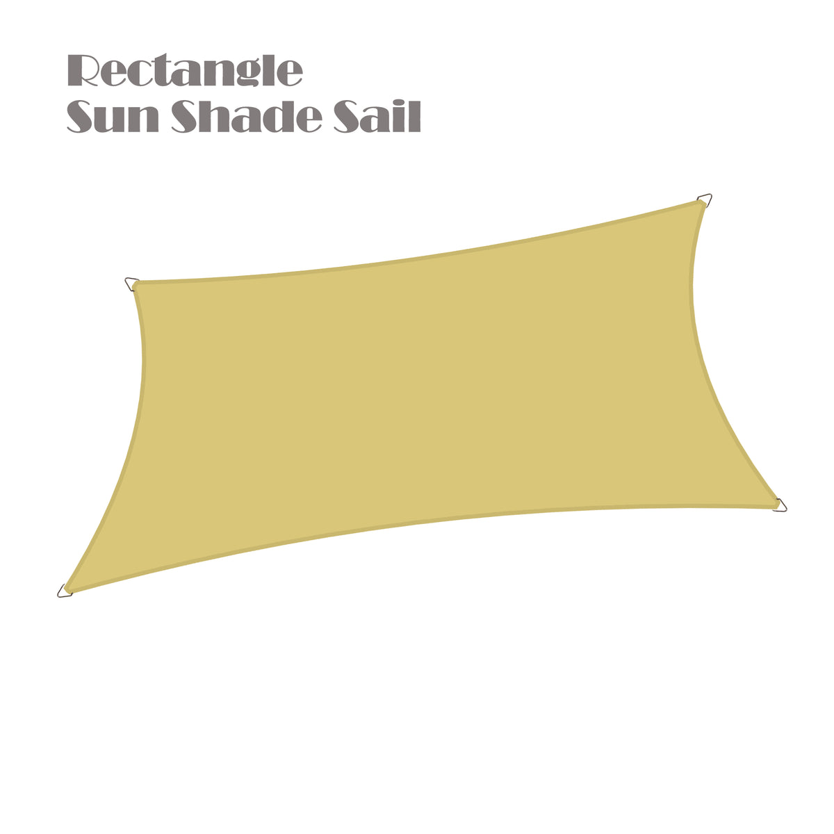 12 ft x 12 ft Waterproof Shade Sail – Royal Blue, 160 GSM PU-Coated Polyester