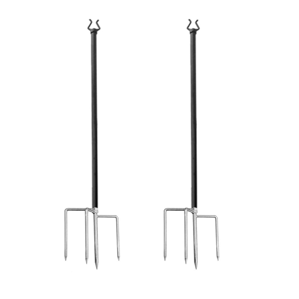 Custom Plant Support 5/8'' Stakes- Fruit Tree Support Sticks- Adjustable Metal Posts-Sun Shade Poles( 2 per Set)